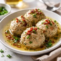 Tiroler Speckknodel Tirolian Bacon Dumpling