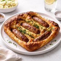 Toad in the Hole Sausages Baked in Batter