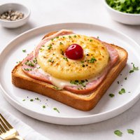 Toast Hawaii Open Faced Sandwich for a Snack or Dinner