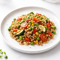Toasted Barley with Mixed Veggies