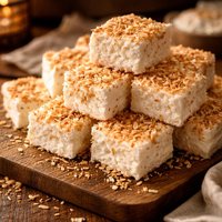 Toasted Coconut Marshmallow Squares