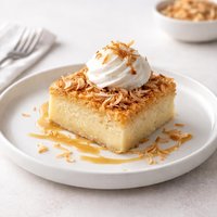 Toasted Coconut Pudding Cake