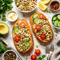 Toasted Tuna Buns for Two