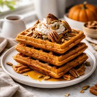 Toasty Pumpkin Waffles