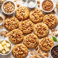 Toffee Almond Cookies