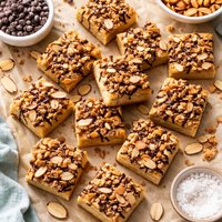 Toffee Almond Shortbread Bites