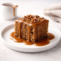 Toffee Cake with Caramel Sauce