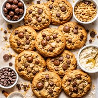 Toffee Malted Cookies