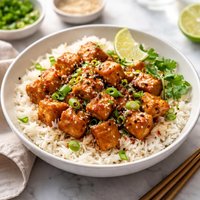 Tofu Chicken and Rice