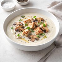 Tofu Cream of Mushroom Soup