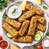 Tofu Fish Sticks and Sauce