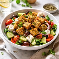 Tofu Greek Salad