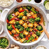 Tofu Mixed Vegetable Stir Fry