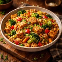 Tofu Rice Stir Fry