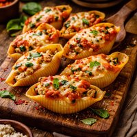 Tofu Stuffed Pasta Shells