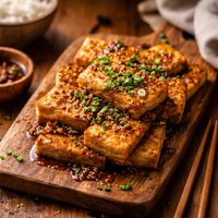 Tofu with Garlic Mirin Sauce