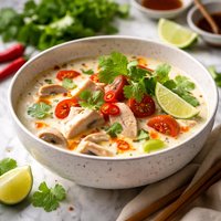 Tom Ka Gai Spicy Chicken Soup W Coconut Milk