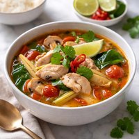 Tom Yum Gai Thai Hot Sour Chicken Soup