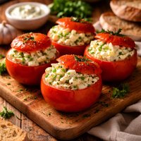 Tomates Farcies D Oeuf Egg Stuffed Tomato W Herb Mayo France