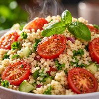 Tomato and Basil Couscous Salad
