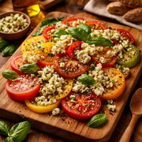 Tomato and Herbed Ricotta Salata Salad