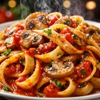 Tomato and Mushroom Pasta