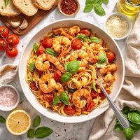 Tomato and Shrimp Pasta