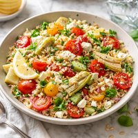 Tomato Artichoke Rice Salad