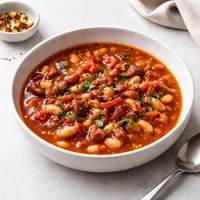 Tomato Bacon Bean Soup