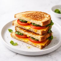 Tomato Basil American Cheese Sandwich