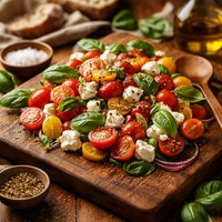 Tomato Basil Feta Salad