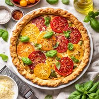 Tomato Basil Pie