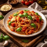 Tomato Basil Spaghetti