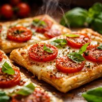 Tomato Basil Squares