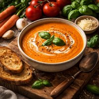 Tomato Carrot Basil Bisque