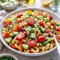 Tomato Cucumber Macaroni Salad