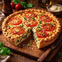 Tomato Florentine Quiche