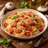 Tomato Garlic Angel Hair