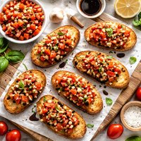 Tomato Garlic Bruschetta Bread