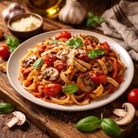 Tomato Mushroom Pasta