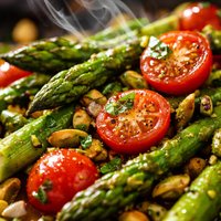 Tomato Pistachio Asparagus