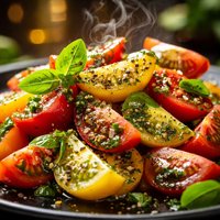 Tomato Salad with Fresh Basil Vinaigrette