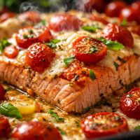 Tomato Salmon Bake