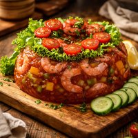 Tomato Shrimp Aspic Salad