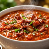 Tomato Soup with Pancetta Giada De Laurentiis