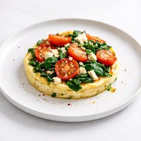 Tomato Spinach Quiche but Not Really a Quiche