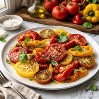 Tomatoes and Peppers for Lunch