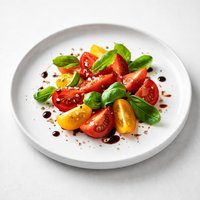 Tomatoes with Fresh Basil and Aged Balsamic