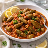 Tomokra Stewed Tomatoes and Okra