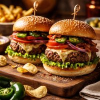 Toms Venison Jalapeno Burgers